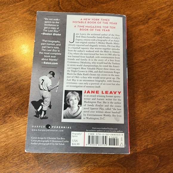 Jane Leavy Mickey Mantle New York Yankees baseball book - Picture 4 of 4